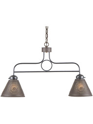 Franklin 2 light Tin Pendant With Choice Of Finish